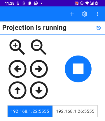 projection running